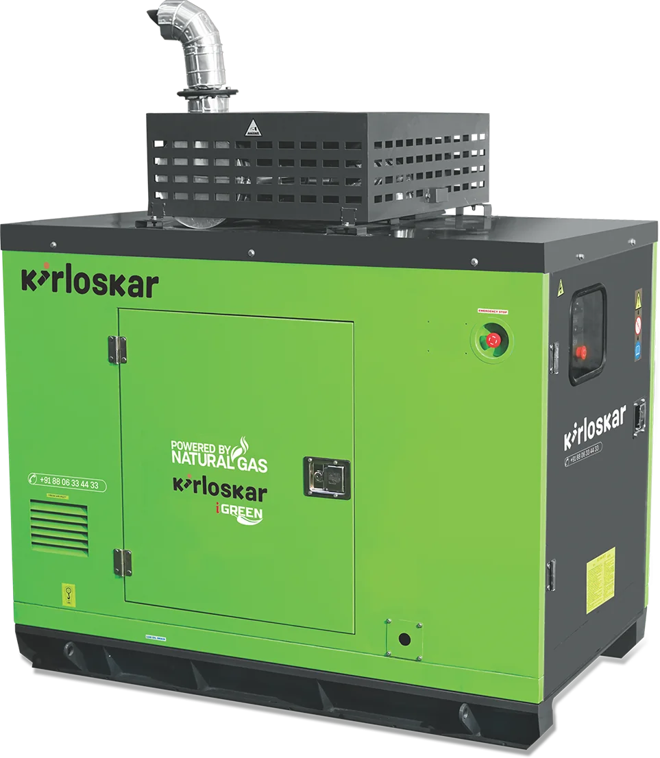15–500 kVA natural-gas gensets