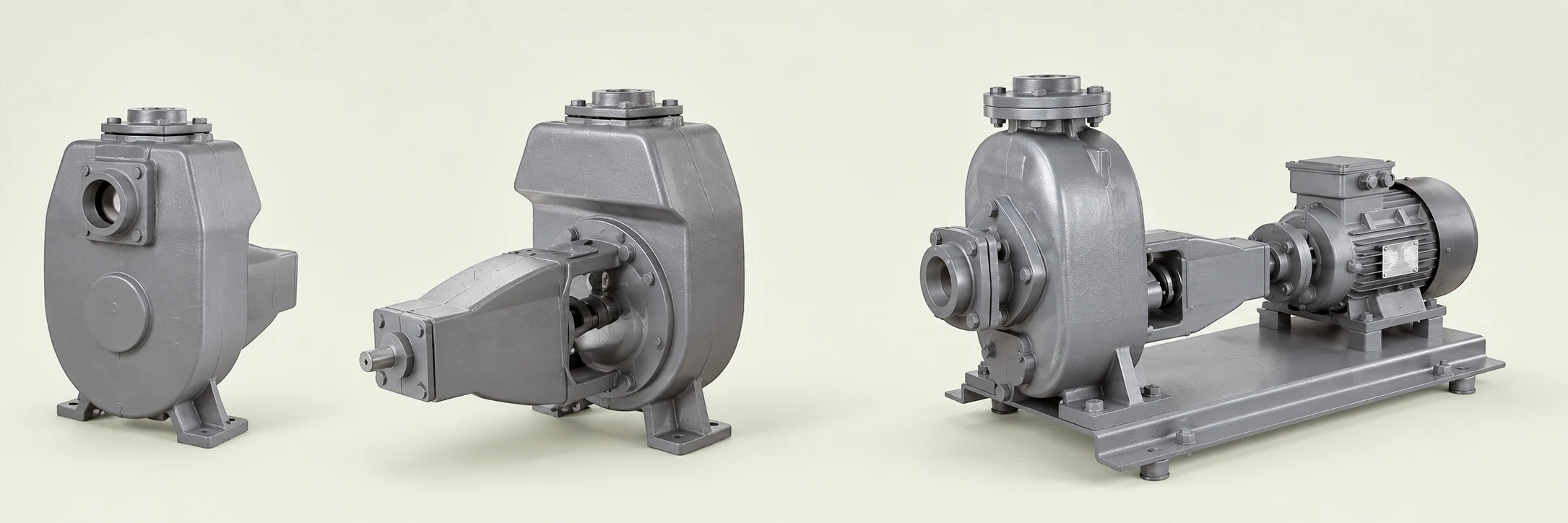 Self priming mud pumps